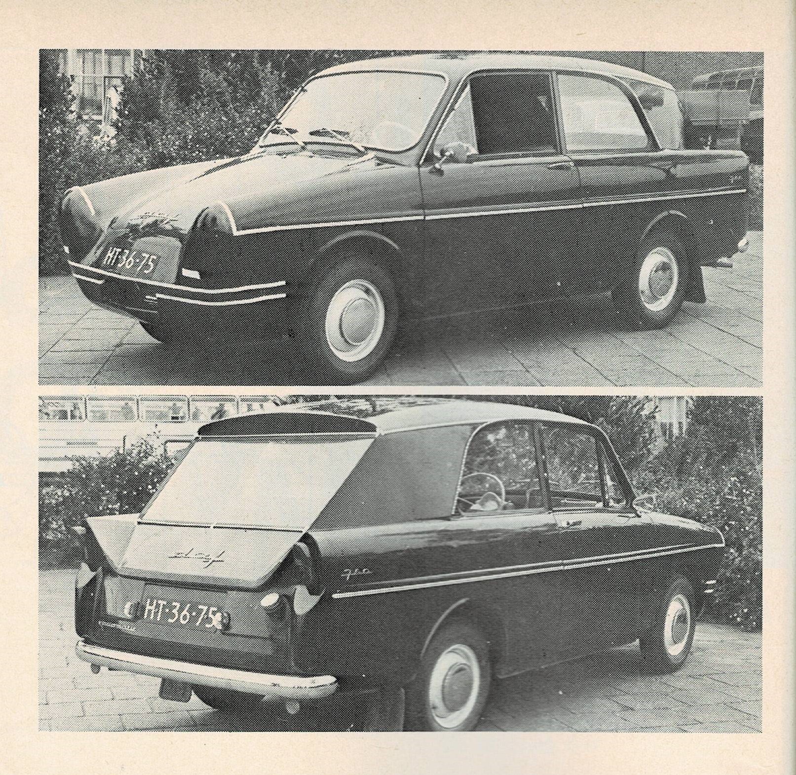 Daf 750 prototype: front and back