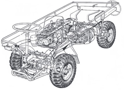 Daf Pony / Daf 500 YP - drawing